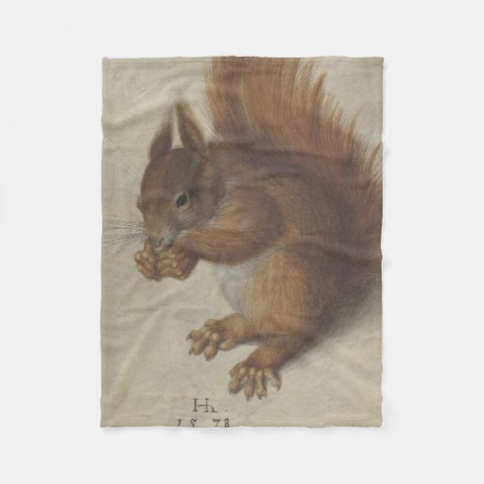 Rotes Eichhörnchen (von Hans Hoffmann) Fleecedecke (Vorderseite)