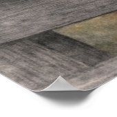 Rotes Eichhörnchen-Wald-Wildlife Poster (Ecke)