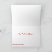 Rotes Eichhörnchenbild für Get-Well-Grußkarte Karte (Innenseite)