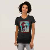 Rotes Einhorn-Pferdepony-Drache-Reptil-Monster T-Shirt (Vorne ganz)