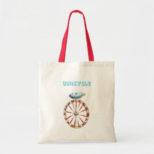Rotes Einrad mit blauem Sitz von Red Wheel Tragetasche