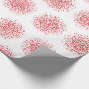 Rotes einzigartiges elegantes modernes Schneeflock Geschenkpapier