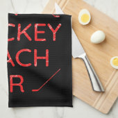 Rotes Eis - Bestes Hockeytrainer Geschirrtuch (Viertel Falte)