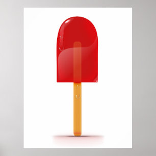 Rotes Eislutscher Poster