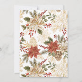 Rotes Elegantes Foto Weihnachten (Rückseite)