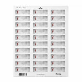 Rotes Elegantes Pfauensiegel (Vorne)