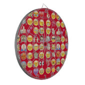 rotes Emoji Dartscheibe (Vorderseite Links)
