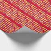 rotes Emoji Geschenkpapier (Ecke)