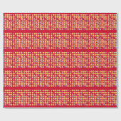 rotes Emoji Geschenkpapier (Flach)