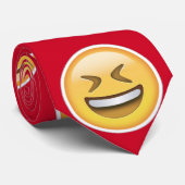 rotes Emoji Herren Krawatte (Gerollt)