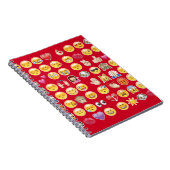 rotes Emoji Notizblock (Rechte Seite)