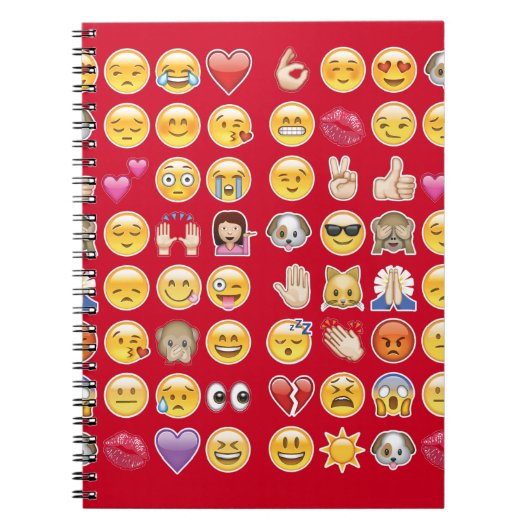 rotes Emoji Notizblock (Vorderseite)