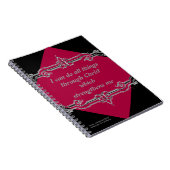Rotes Entwurfs-Notizbuch Notizblock (Rechte Seite)