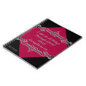 Rotes Entwurfs-Notizbuch Notizblock (Linke Seite)