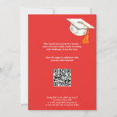 Rotes Erbe Collage QR Code Einladung (Rückseite)