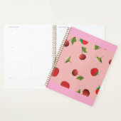 Rotes Erdbeer- und Kirschmuster Rosa Frucht Planer (Anzeige)