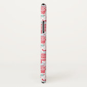 Rotes ethnisches Elefant-Muster Case-Mate iPhone Hülle (Hinten/Rechts)