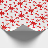 Rotes ethnisches Muster Geschenkpapier (Ecke)