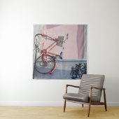 ROTES FAHRRAD AUF DER STRASSE WANDTEPPICH (Beispiel (Horizontal))