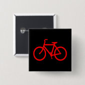 Rotes Fahrrad Button (Vorne & Hinten)