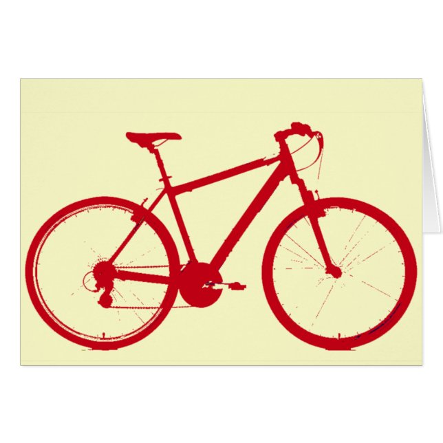 Rotes Fahrrad, Fahrrad (Vorderseite (Horizontal))