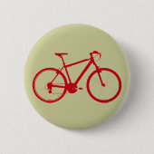 Rotes Fahrrad, Fahrrad Button (Vorderseite)