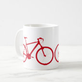 Rotes Fahrrad, Fahrrad Kaffeetasse (Vorderseite Links)
