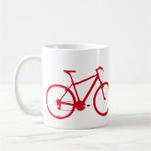 Rotes Fahrrad, Fahrrad Kaffeetasse (Links)