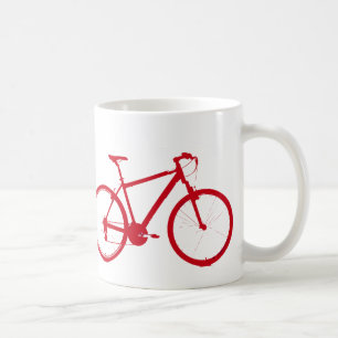 Rotes Fahrrad, Fahrrad Kaffeetasse