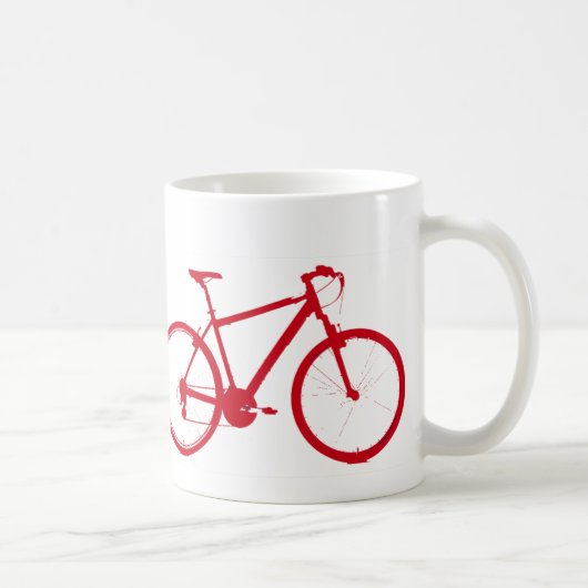 Rotes Fahrrad, Fahrrad Kaffeetasse (Rechts)