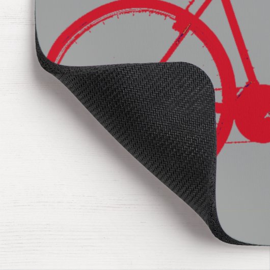 Rotes Fahrrad, Fahrrad Mousepad (Ecke)