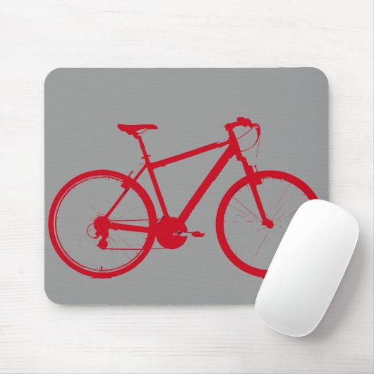 Rotes Fahrrad, Fahrrad Mousepad (Mit Mouse)