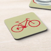 Rotes Fahrrad, Fahrrad Untersetzer (Linke Seite)