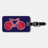 Rotes Fahrrad Gepäckanhänger (Vorderseite horizontal)