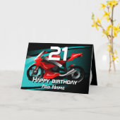 Rotes Fahrrad Karte (Gelbe Blume)