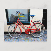 Rotes Fahrrad, Kopenhagen, Dänemark Postkarte (Vorderseite)