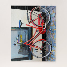 Rotes Fahrrad, Kopenhagen, Dänemark Puzzle