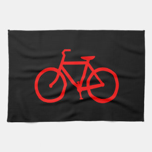 Rotes Fahrrad Küchentuch