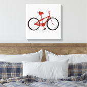 Rotes Fahrrad Leinwanddruck (Insitu (Schlafzimmer))