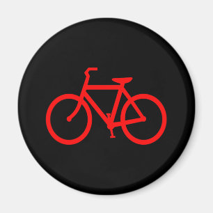 Rotes Fahrrad Magnet