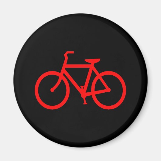 Rotes Fahrrad Magnet (Vorne)