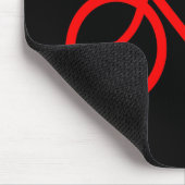 Rotes Fahrrad Mousepad (Ecke)