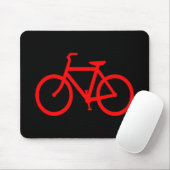 Rotes Fahrrad Mousepad (Mit Mouse)