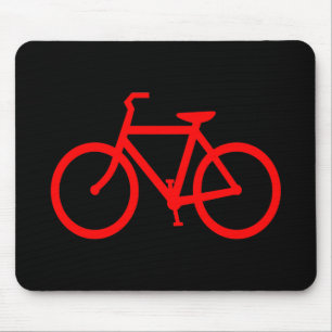 Rotes Fahrrad Mousepad