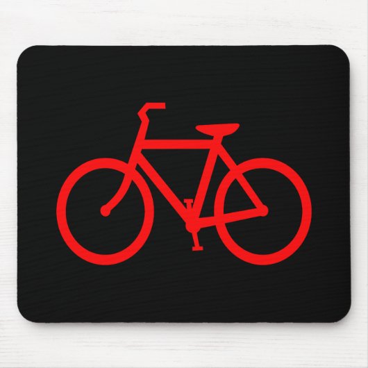 Rotes Fahrrad Mousepad (Vorne)