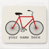 Rotes Fahrrad Mousepad (Vorne)