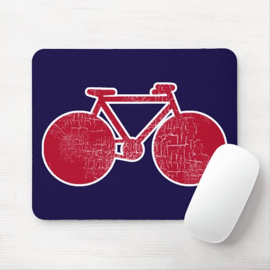 rotes Fahrrad Mousepad (Mit Mouse)