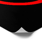 Rotes Fahrrad Poster (Ecke)