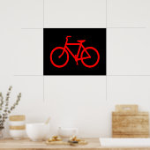 Rotes Fahrrad Poster (Küche)