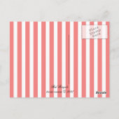 Rotes Fahrrad Postkarte (Rückseite)